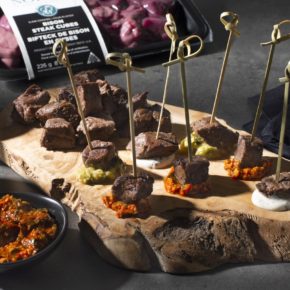 Bison Steak Cubes with 3 Dipping Sauces article image