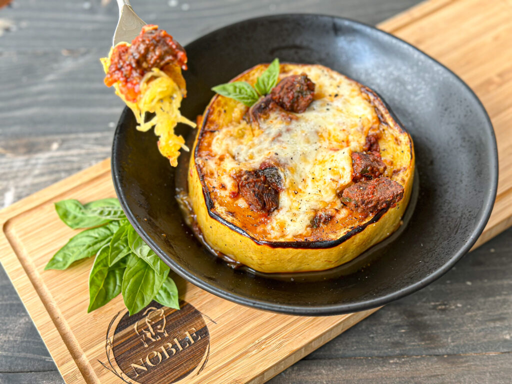 Bison Bolognese Spaghetti Squash Rings article image