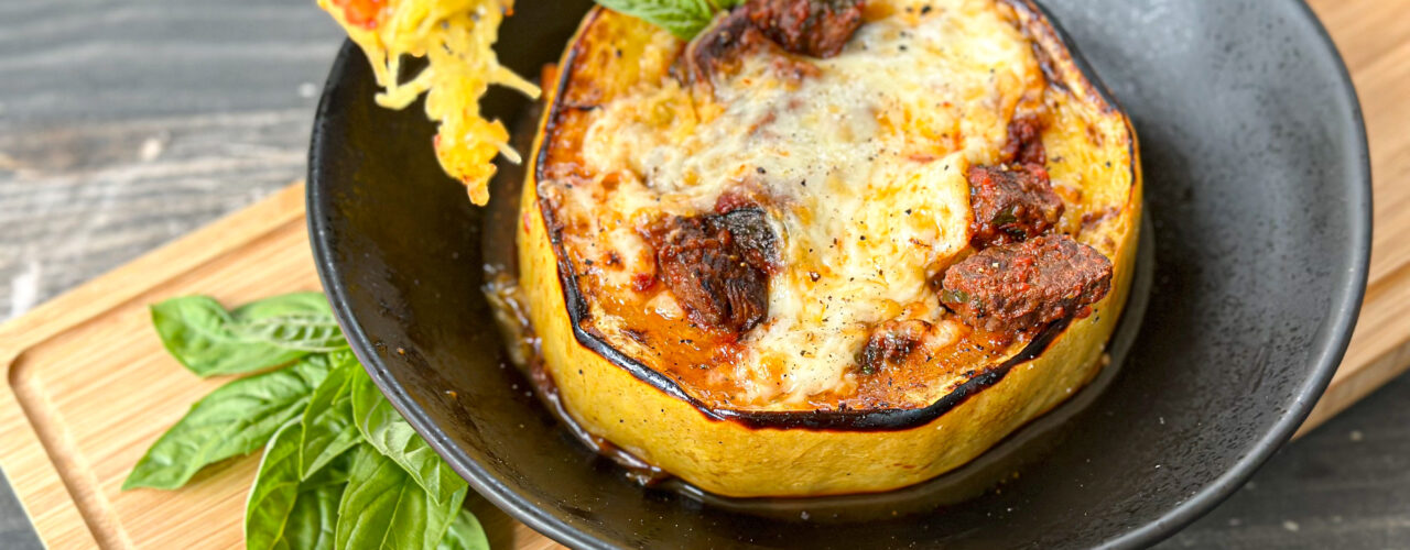 Bison Bolognese Spaghetti Squash Rings article image