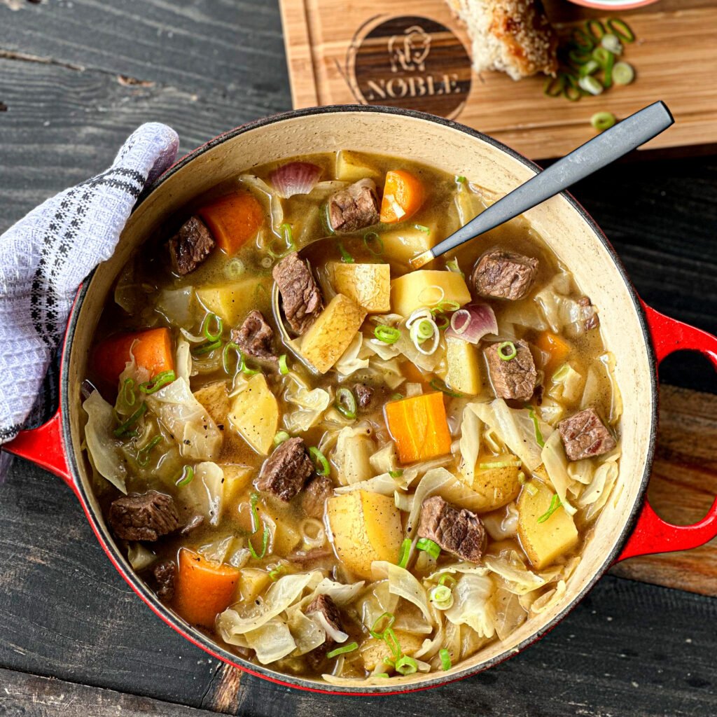 Easy ‘Corned’ Bison & Cabbage Soup article image